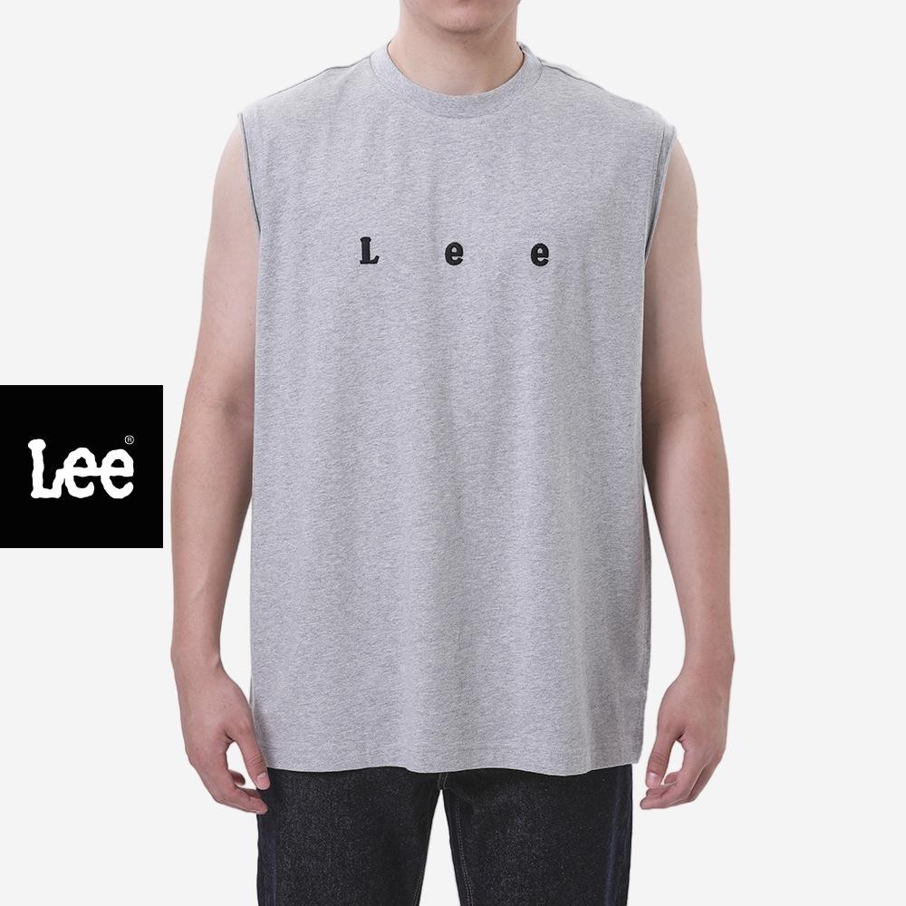 LEE เสื้อยืดแขนกุดผู้ชาย รุ่น LE FC25MTANC02 สีเทา