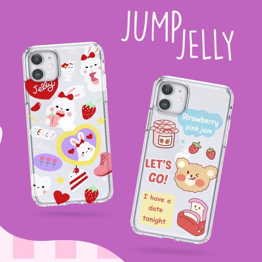 Jump Jelly พิมพ์ anticrack กรณี vivo v30 pro v27 5g v29e y27 4g y17s Y69 s1 pro z1 pro v5 v5s v7 plu