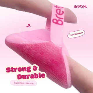 Breteil พัฟแป้งรูปทรงหยดน้ำจาก -ผลิตจากผ้าฝ้ายเนื้อนุ่มสบาย เหมาะสำหรับแป้งฝุ่นและแป้งแข็ง BR-P51