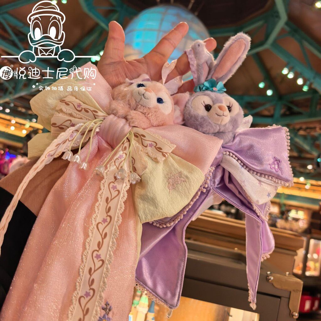 Shanghai Disney Domestic Daigou Lingna Belle Star Delu Keqian โบว์ประตูหน้าต่างเครื่องประดับตกแต่ง