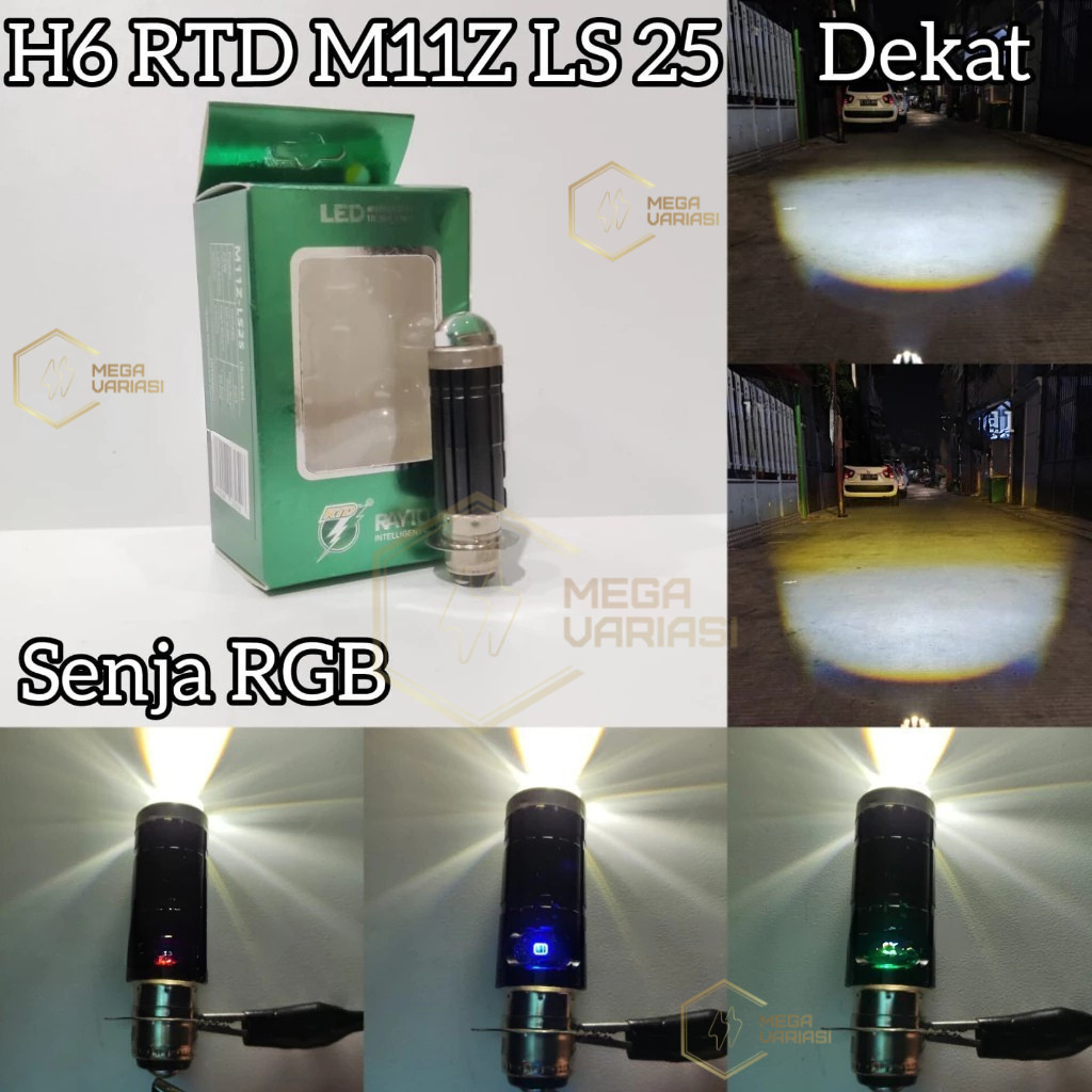H6 RTD Rayton M11Z LS25 & M11LS ไฟหน้า Plus Dusk RGB Light Laser Far Near D3 สีขาวสีเหลือง M11Z LS10 LS25 อลูมิเนียมเต็มรูปแบบ