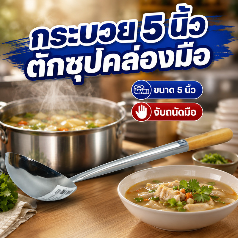 M.R.D.I.Y. กระบวย ขนาด 5 นิ้ว_