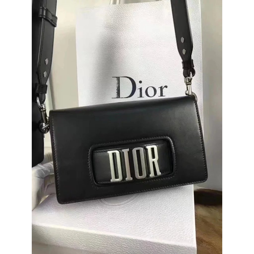 Dior Female Bag Saddle Bag Three Grid 5 Grid Badge Style Dior Female Bag Shopping Bag