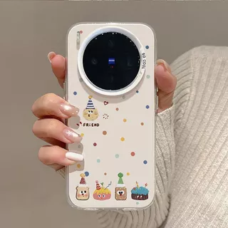 บิสกิตสนุกเหมาะสําหรับ vivo x300 เคสโทรศัพท์สไตล์ใหม่ x200Pro กันกระแทก x100 สไตล์หญิง x90 น่ารัก x80