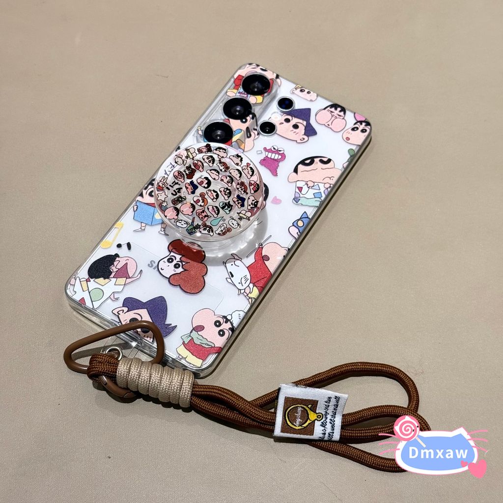 น่ารัก Crayon Shin-chan สําหรับ itel A80 A70 A50 S24 S23 S23 + P65 RS4 Tecno Pop 8 9 10C Pova 6 Neo 