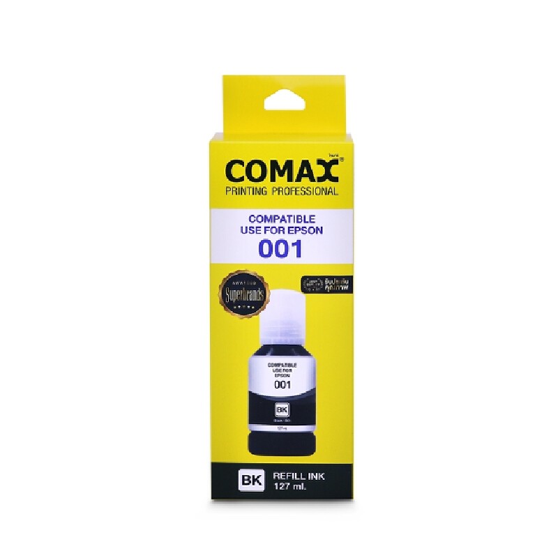 COMAX หมึกเติม รุ่น Epson 001/003 สีดำ ขนาด 127 มล.