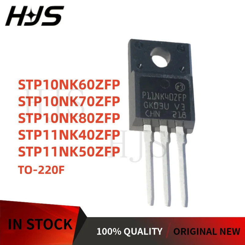 10 ชิ้นใหม่ P10NK70ZFP STP10NK60ZFP STP11NK40ZFP10NK80ZFP STP11NK50ZFP ในสต็อก TO-220F ชิปมอส ic HYN