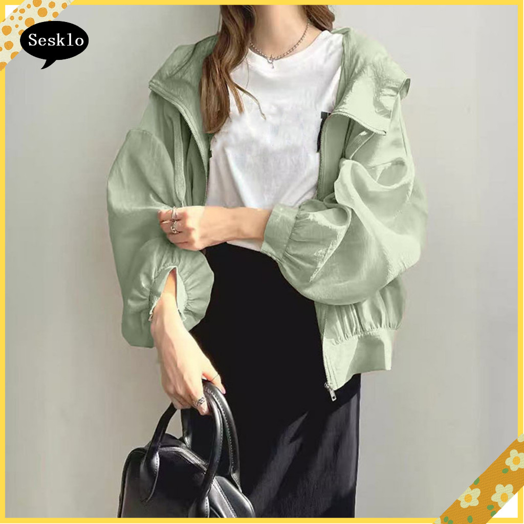 [SK] Uv Protection Women Jacket Women Sun Jacket Womens Lightweight Sun Protection Jacket – Full Zip
