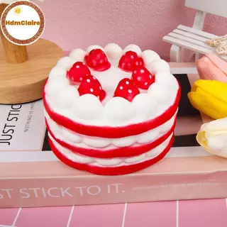HdmClaire Kawaii เค้กช้า Rising ความเครียดบรรเทาบีบของเล่นเด็ก PU Soft Dpression ของเล่นจําลองอาหารเค้กบีบของเล่น TH