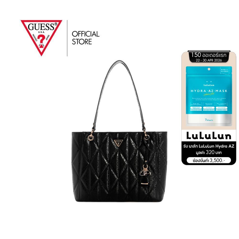 GUESS กระเป๋า รุ่น GG966325 ALDINA NOEL TOTE สีดำ