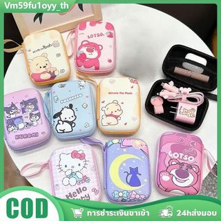 🎀 กระเป๋าเก็บสายชาร์จ สายหูฟังที่ชาร์จแบบซิปลายนางฟ้าตกแต่งน่ารักใส่กล้องCCD ระเบียบได้ระเบียบง่าย พกพาสะดวก ส่งไว