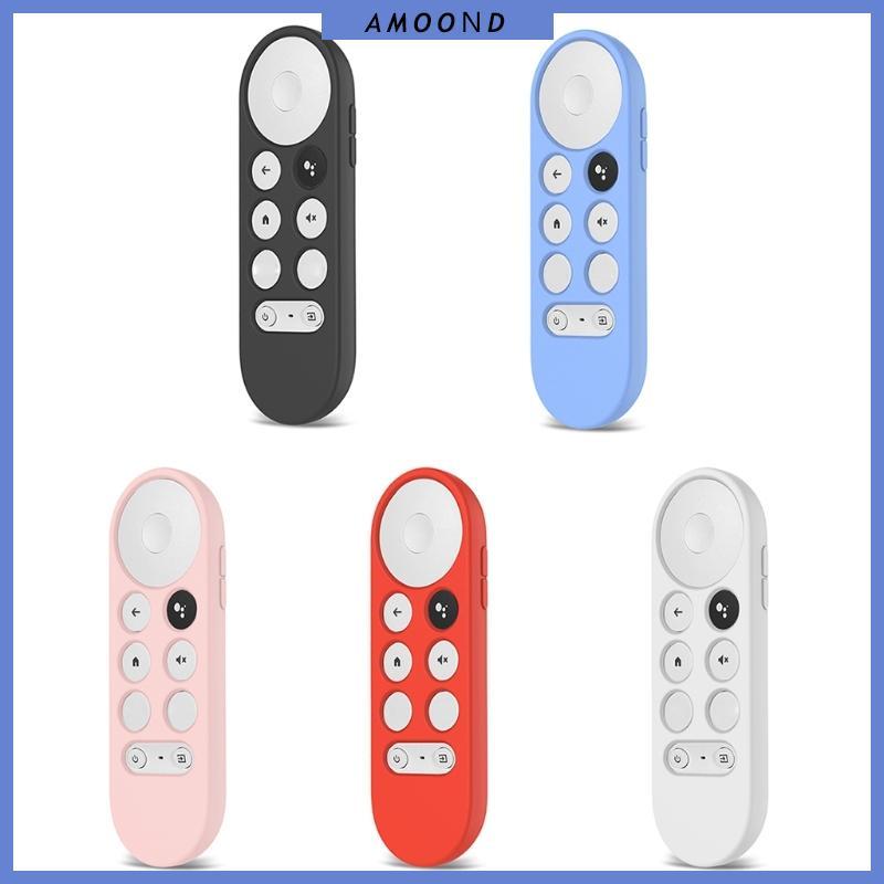 AMOOND Remote Cover สําหรับซิลิโคนเชลล์สําหรับเคสผิวสําหรับ Chromecast TV 2020 Voice Remote Control