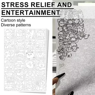 DIY สมุดวาดภาพสําหรับเด็ก Line Tracing Copying ระบายสีของเล่นเพื่อการศึกษาของขวัญสําหรับชายหญิงเด็กกระดาษของขวัญการ์ตูน