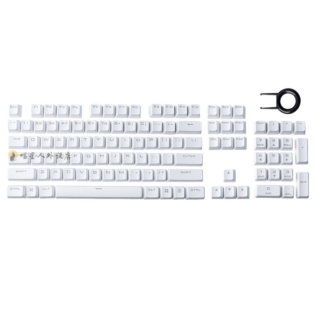 [คลังสินค้าพร้อม] เหมาะสําหรับ Corsair Corsair K70 RGB สีดําสีขาว PBT ปุ่มกดโปร่งแสง K65 K70 K95 เปล