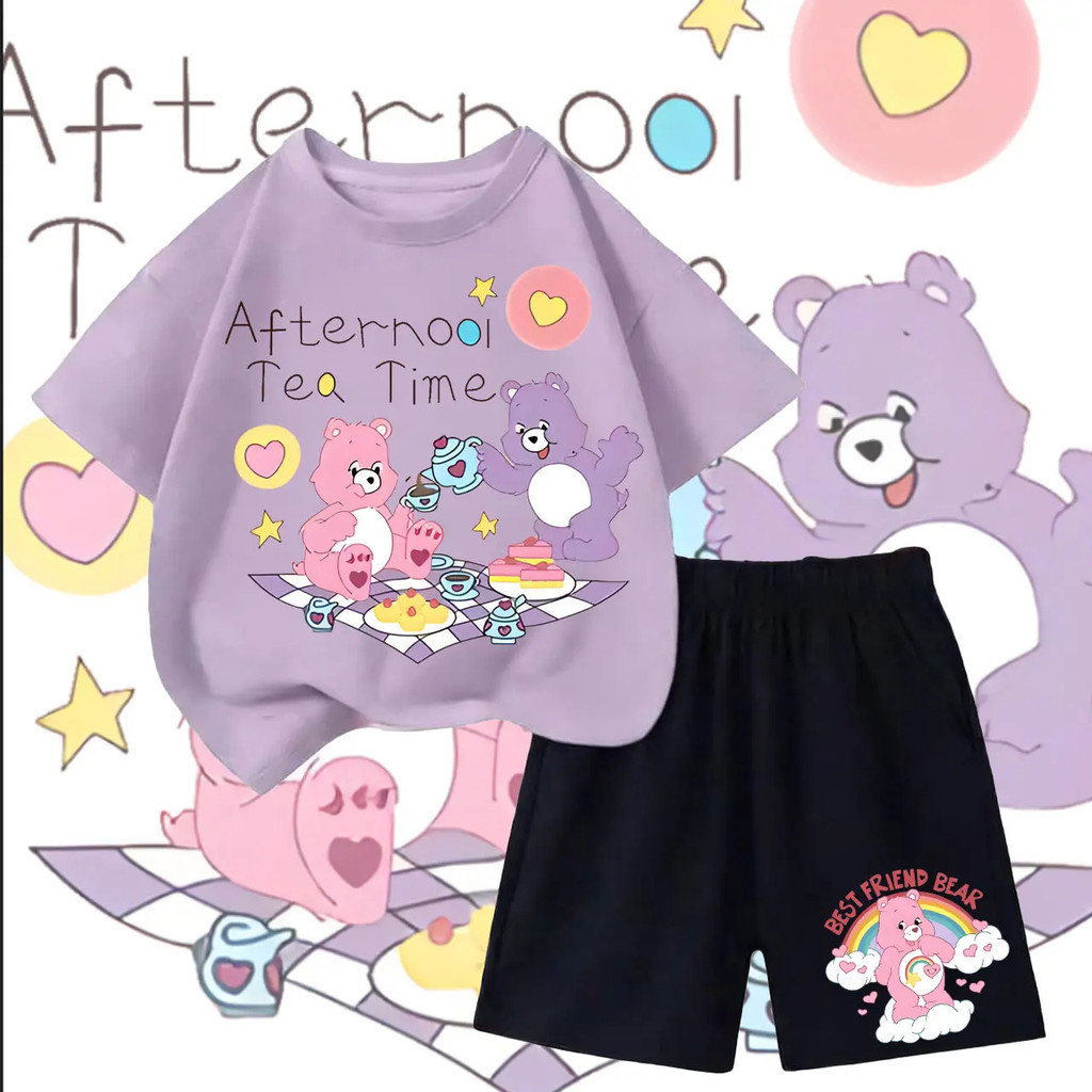 (จัดส่งตลอด 24 ชั่วโมง)COD kids เสื้อเด็กสไตล์ไทย ลายการ์ตูนน่ารัก 2 ชิ้น แฟชั่น เซ็ตชุดเด็ก เสื้อ+กางเกง ชุดสองชิ้น