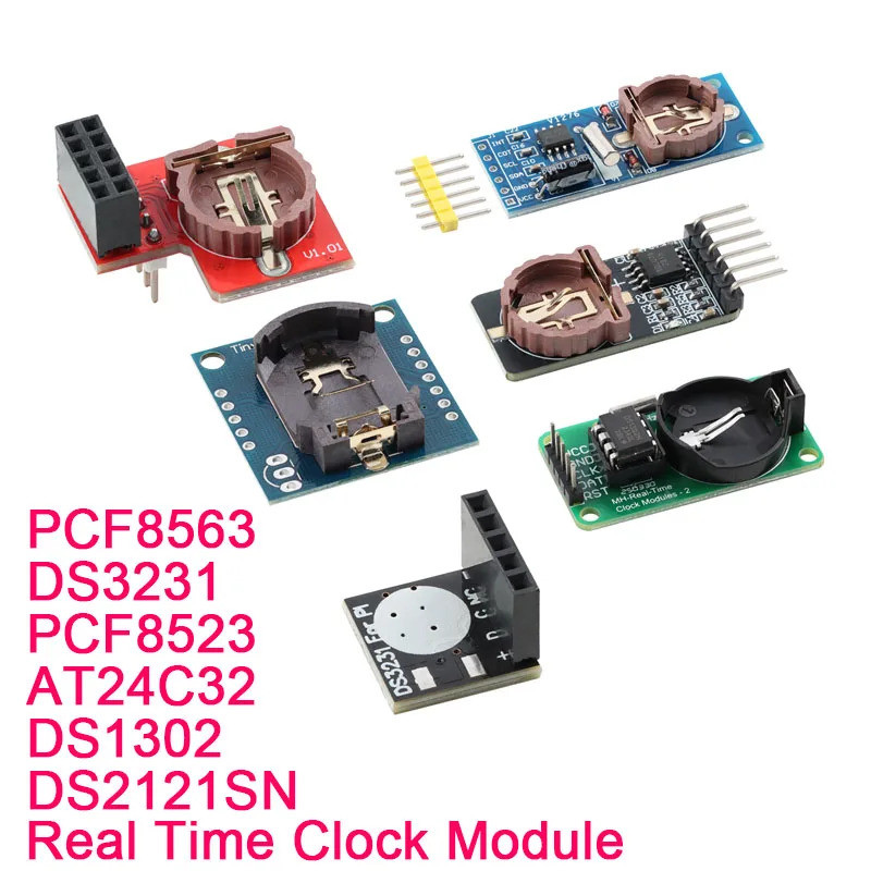 1PCS PCF8563 DS3231 PCF8523 AT24C32 DS1302 DS21SN IIC Precision RTC นาฬิกาเวลาจริงโมดูลหน่วยความจํา