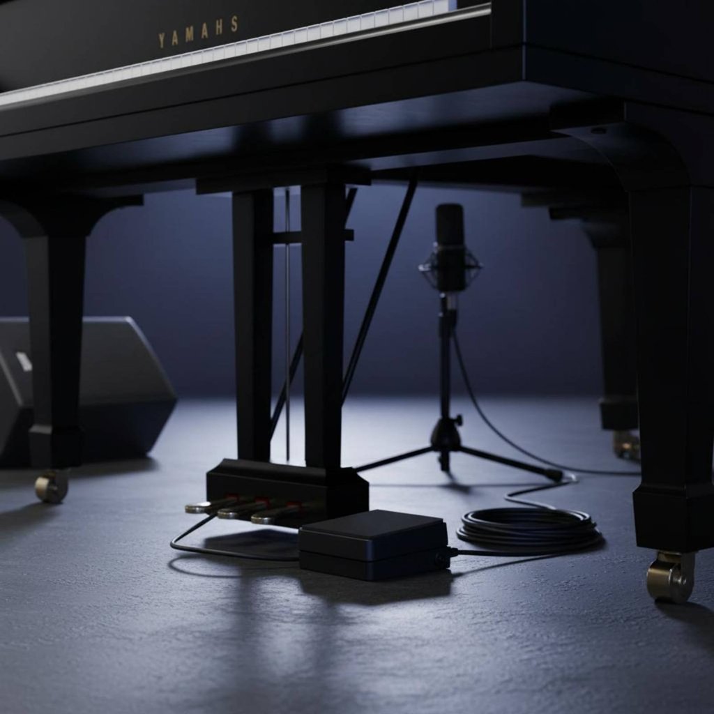 Polarity Switch เปียโนดิจิตอล Sustain Pedal Non-Slip Design เครื่องดนตรีอุปกรณ์เสริมยาว 1.56m สําหรั