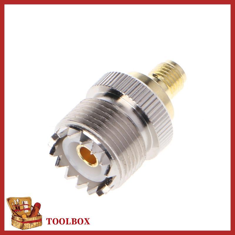 TOOLBOX SMA Female To UHF Female RF Coaxial Connector Adapter SO-239 SO239
