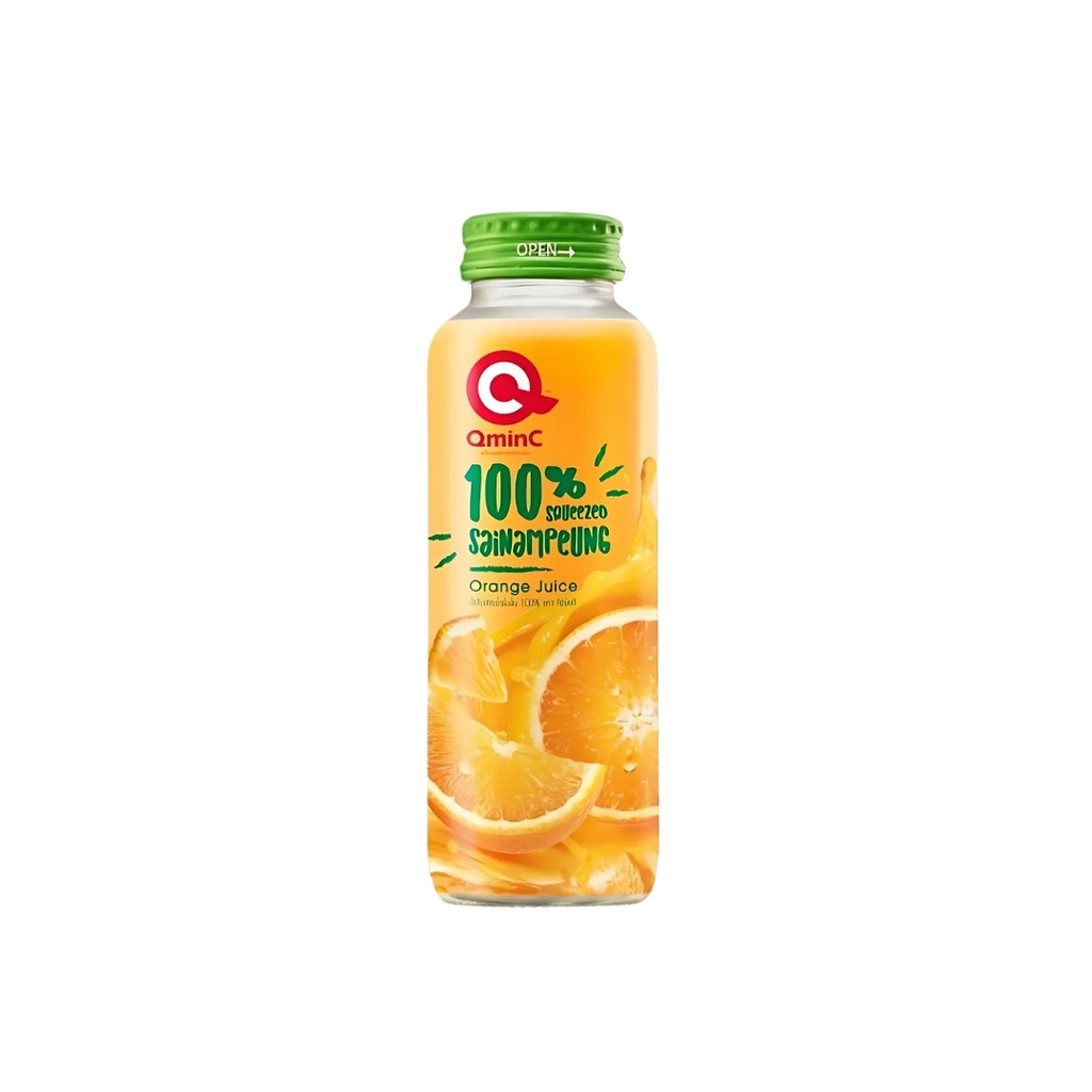 คิวมินซี น้ำส้มสายน้ำผึ้ง(QminC Sainampeung 100% 250ml.)