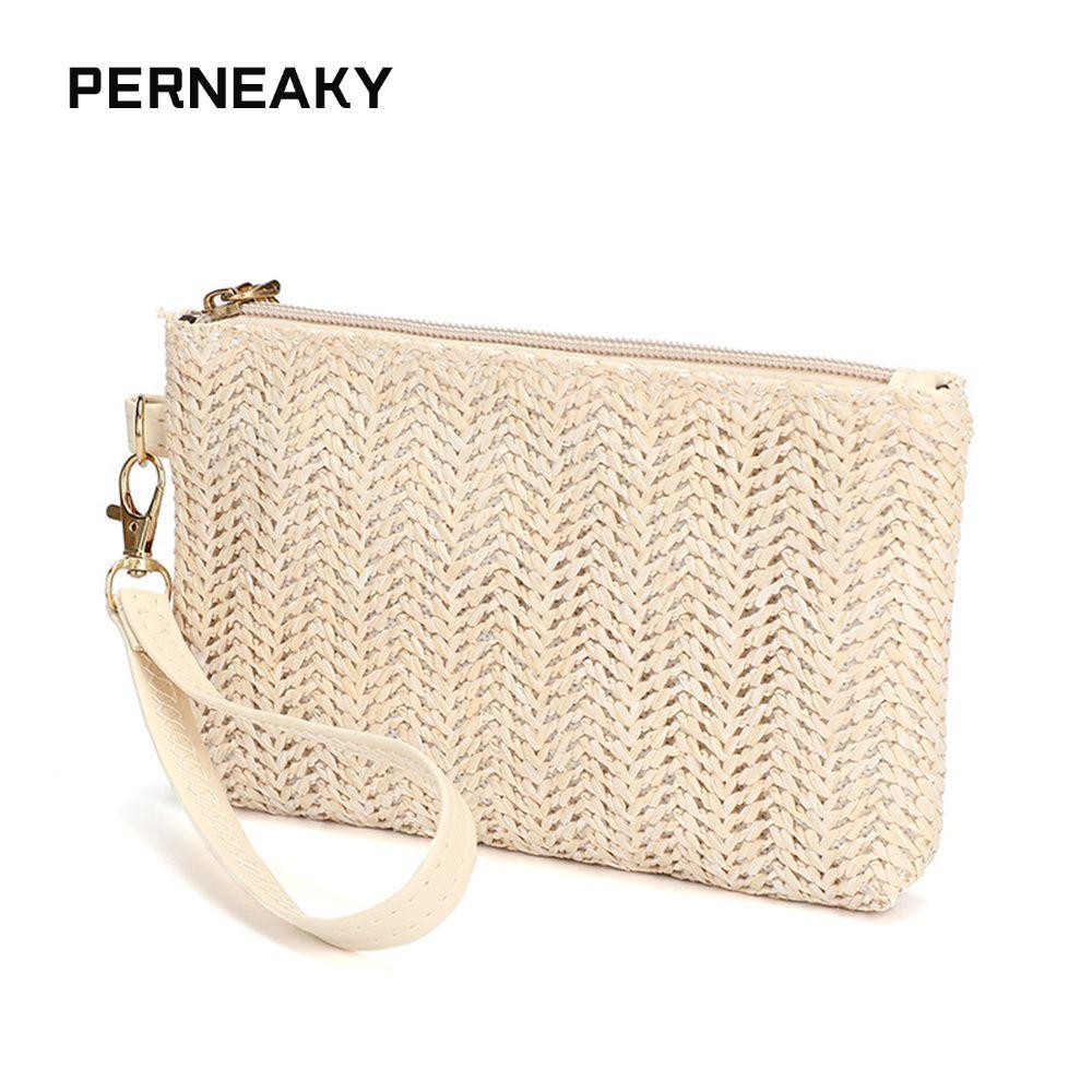 PERNEAKY กระเป๋าคลัทช์ Bohemian Casual Fashion Wallet Card Holder Coin Purse