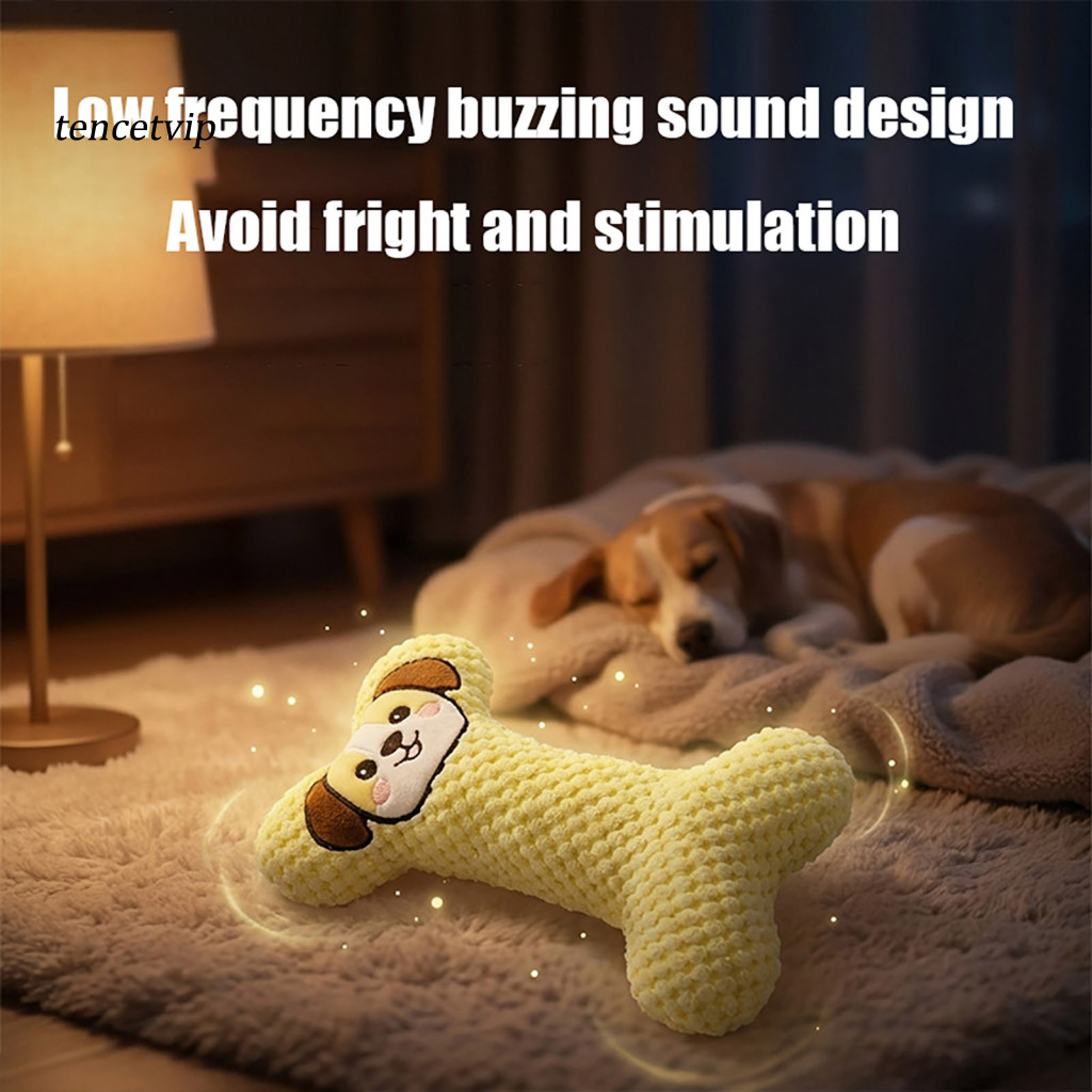 Vip Destructive Behavior Relief Toy Plush Soft Bone Dog Chew Toy เสียงอ่อนโยน – ของเล่นฟันเสียงรบกวนต่ําสําหรับสุนัขขนาดเล็กถึงปานกลางเหมาะสําหรับ Snuggling และ Play