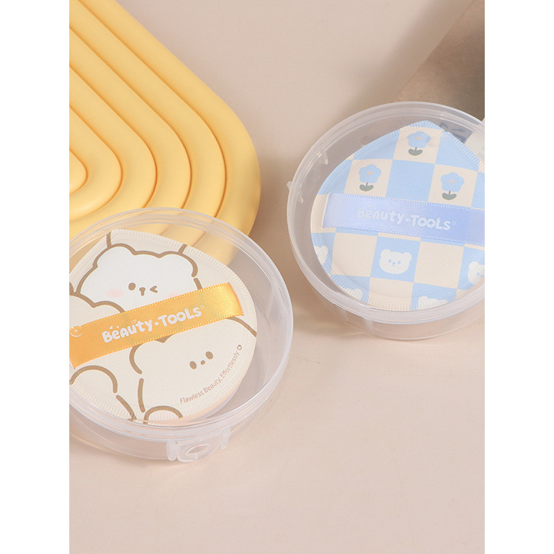 พัฟยักษ์ พัฟจิ๋ว XIMIVOGUE Ximei Eslite Bear พัฟมาร์ชแมลโลว์นุ่มพิเศษ พัฟเบาะลม ไม่มีแป้ง