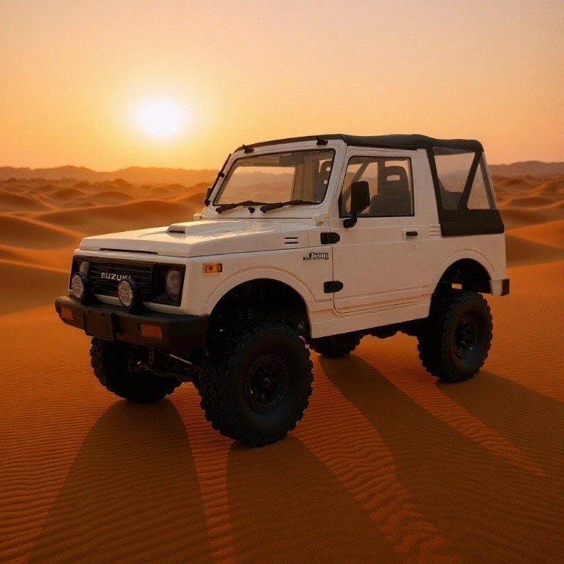 Naughty Dragon C74-1 Full Scale Jimny 4WD ปีนเขาจําลองปีนเขารีโมทคอนโทรลของเล่นรุ่นเปิดประทุน