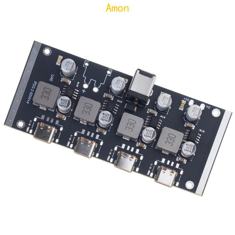 Amon 4 Way PD65W Fast CHARGING โมดูลสําหรับ PD3 0 2 0 Quick CHARGING BOARD ประเภท C 12-30V Converter