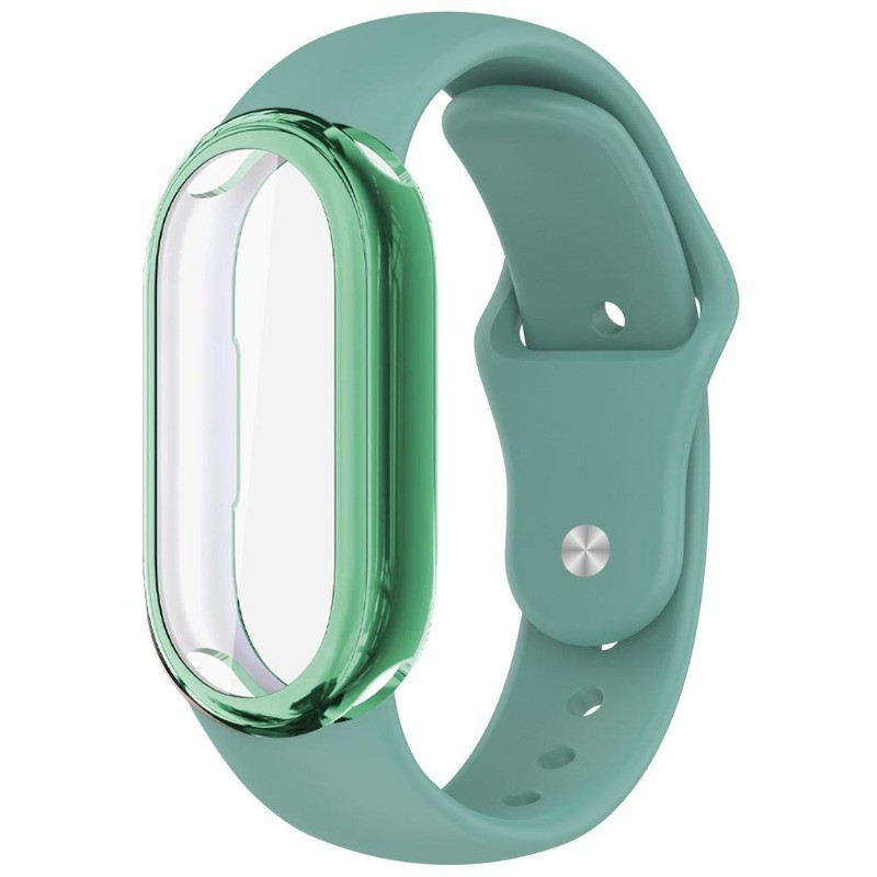 2in1 คลุมทั้งหมดกรณี + สายรัดซิลิโคนสําหรับ Xiaomi Mi รูปที่ 8