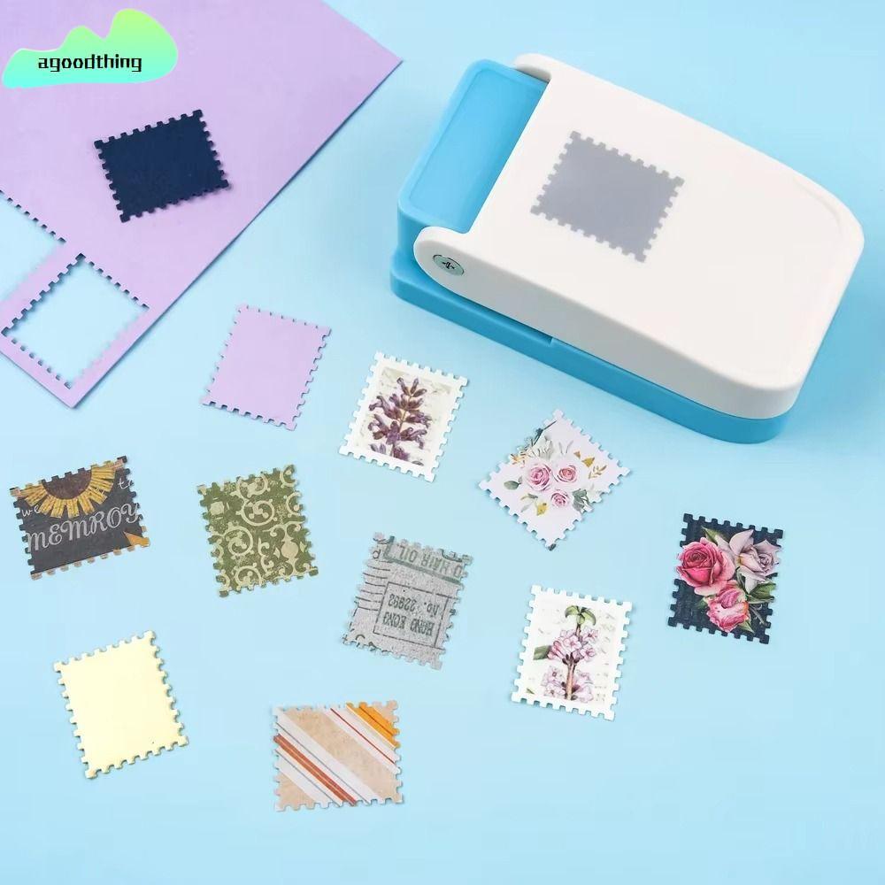 AGOODTHING Stamp Border Punch, Embosser DIY Crafts Stamp ลายนูน| ทําด้วยมือประณีตประหยัดแรงงานแสตมป์