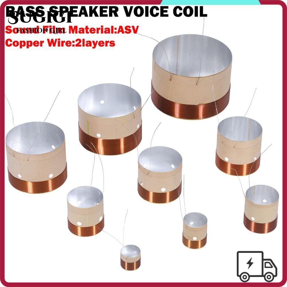 SUGIGI ลําโพง Voice Coil, 20.5 มม. ~ 99.5 มม. สีขาวอลูมิเนียม Bass Voice Coil, 2 ชั้นลําโพงเบส Voice Coil