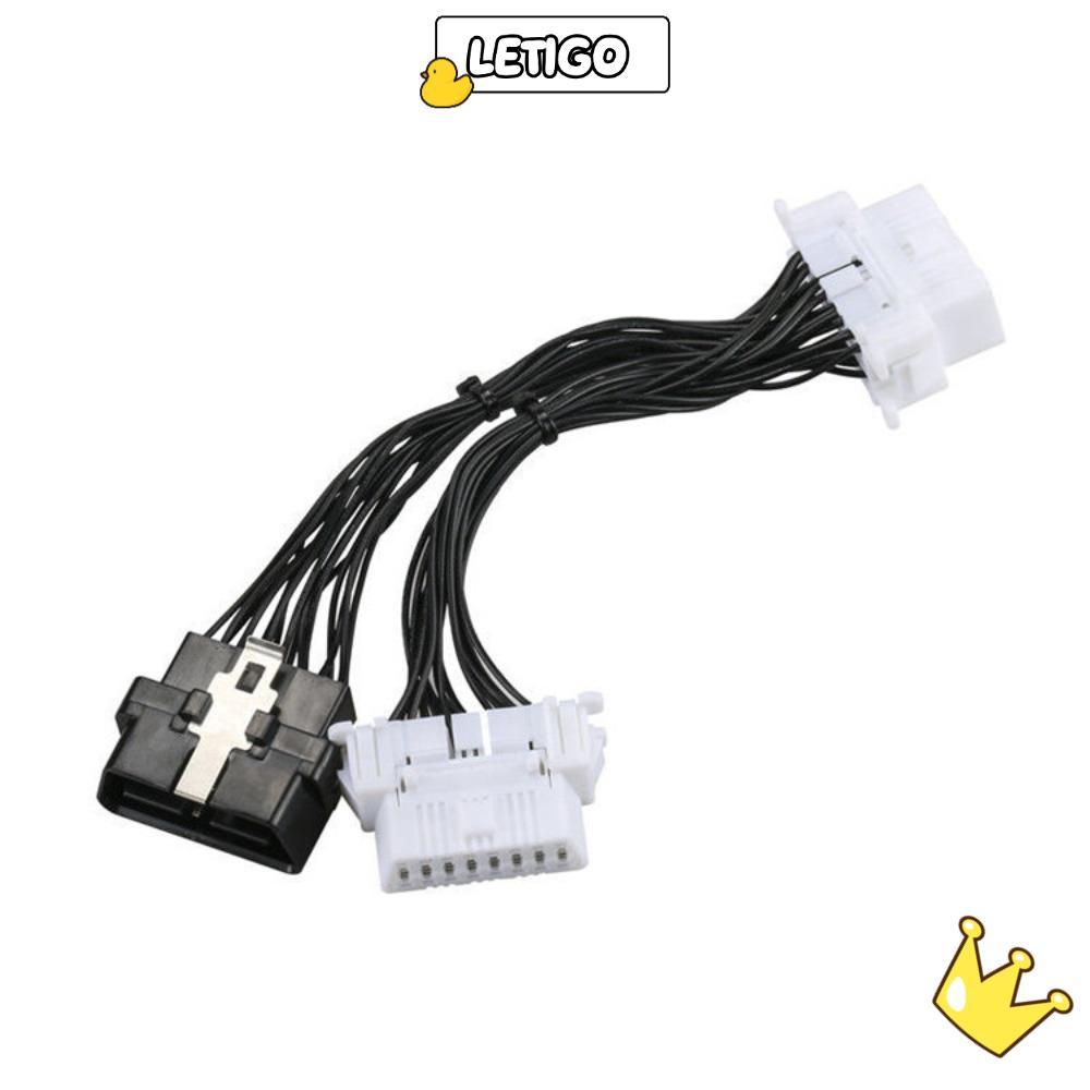 [เลไทโก] รถ obd2 สายต่อแยก, OBD 15เซนติเมตรหนึ่งชายถึงสองสายต่อ, เสถียร obd2 16ขาความเร็วสูงส่ง obd2