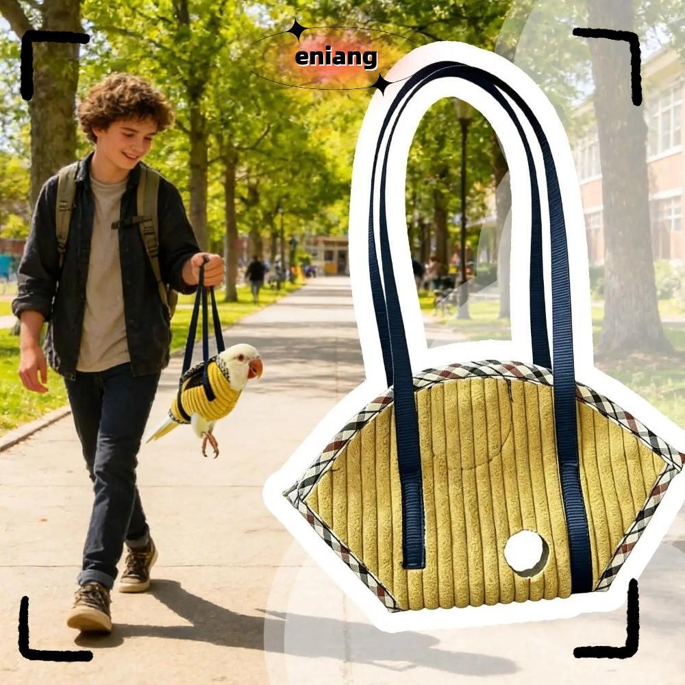 ENIANG Parrot Vest Carrier,Breathable Adjustable Strap Bird Bag,Anti Escape Portable Bird Travel Bag