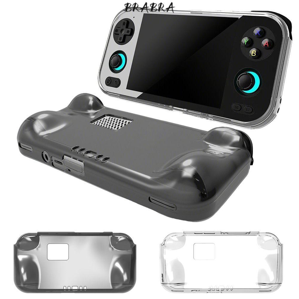 BRABRA คอนโซลเกมมือถือ, ฝาครอบป้องกันแบบนุ่มโปร่งใส, TPU กันกระแทก Ergonomic Host Shell สําหรับ Anbe