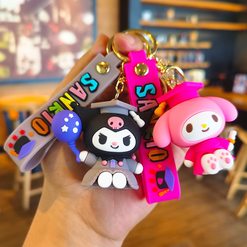 สไตล์หมอ Kuromi kitty Key Ring Charm ของขวัญวันเกิดอนุบาลวันเกิดแบ่งปันของขวัญ Claw Machine Sundries Claw Machine สินค้าสําเร็จการศึกษาของขวัญเล็กๆรางวัลขนาดเล็ก