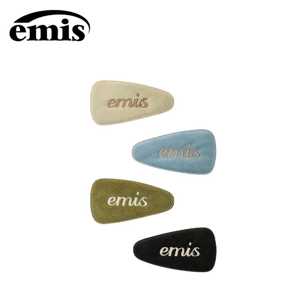 EMIS corduroy wide hair clip for women, Zhao Lusi's style hair accessory, side clip for loose hair, Korean style.