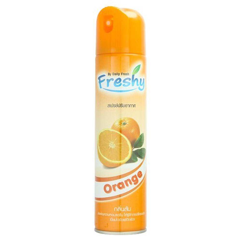 [สินค้าส่งด่วน]  เฟรชชี่สเปรย์ปรับอากาศกลิ่นส้ม 300 มล FRESHY AIR FRESHENER ORANGE 300 ML