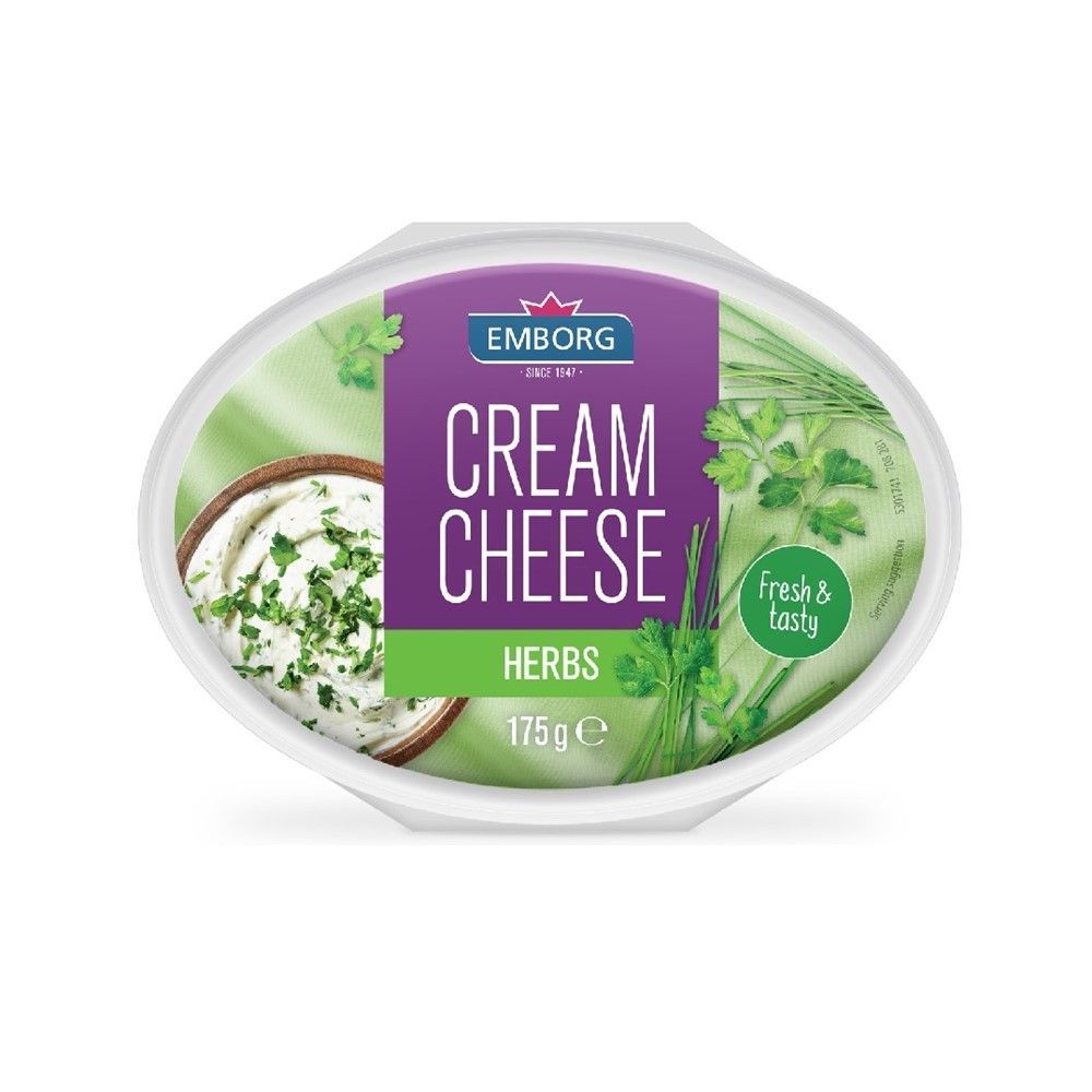[สินค้าส่งด่วน] เอ็มบอร์ก ครีมชีส วิทเฮิร์บ 175 กรัม EMBORG CREAM CHEESE WITH HERBS 175 G