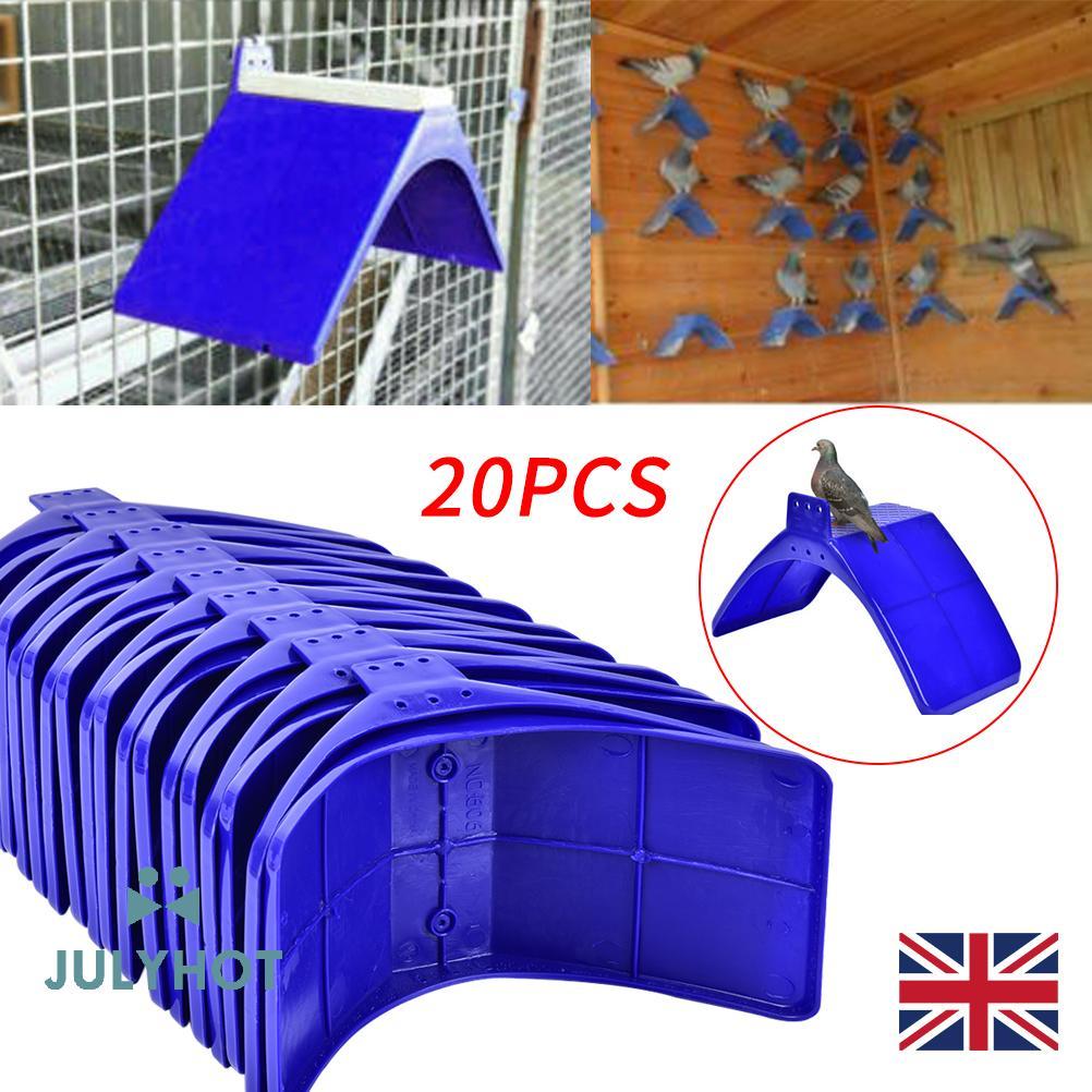 COOL 20PCS V Pigeon Bird Pet Roost Bird อุปกรณ์ Racing Pigeon Stand Rest Stand UK wn