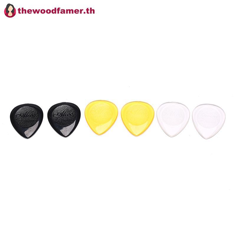 Well 6 ชิ้นกีตาร์ทนทาน pis สําหรับกีตาร์ไฟฟ้าอะคูสติกเบสที่ชัดเจน plectrum TH