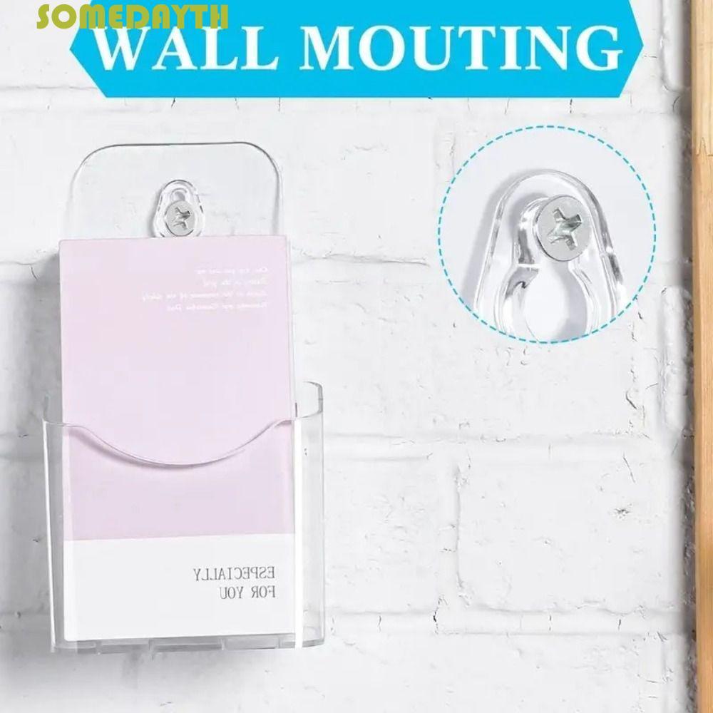 SOMEDAY Pamphlet Holder, เคาน์เตอร์อะคริลิค A6 Brochure Holder, สะดวกโปร่งใส Organizer คุณภาพสูง Fly