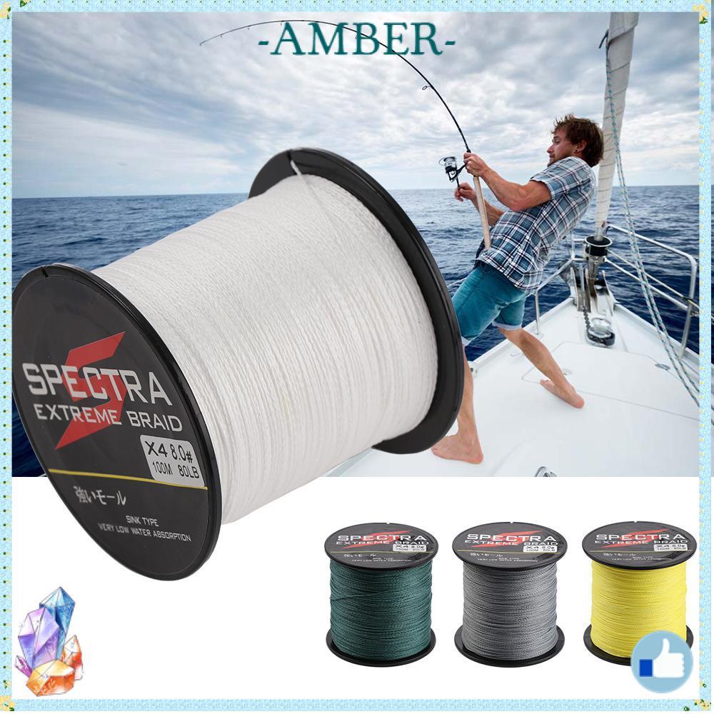 AMBER 6-80LB 4 Strands PE Braided Strong Multifilament Thread