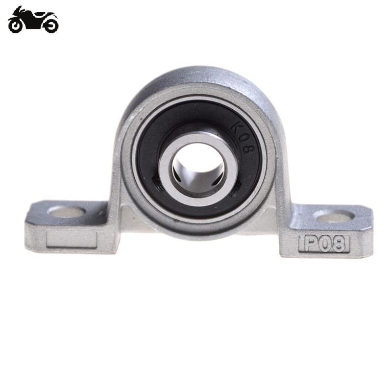 สังกะสีอัลลอยด์เส้นผ่านศูนย์กลาง 8 มม. Bore Ball Bearing Pillow Blo Mounted Support KP08 ใหม่