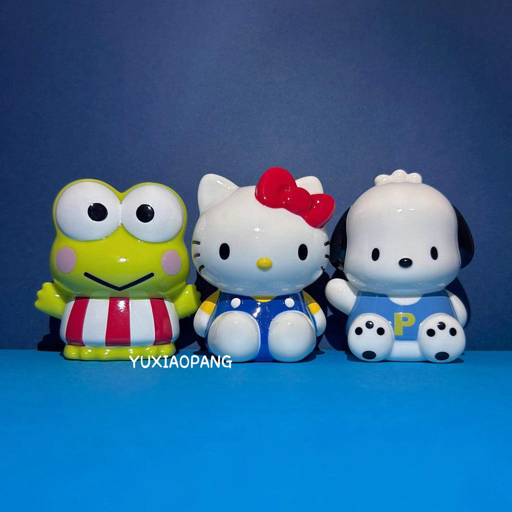 Sanrio Mini Piggy Bank ญี่ปุ่น BANDAI BANDAI ของแท้แคปซูลของเล่นสามมิติตุ๊กตา Piggy Bank Big-