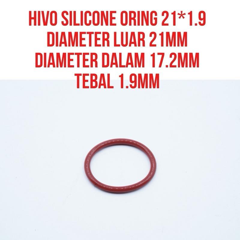 Oring 1.9x17.2 1.9 มม.x 17.2 มม.ซีลซิลิโคนความหนา 1 มม. เส้นผ่านศูนย์กลางภายใน 17.2 มม. ทนความร้อน |