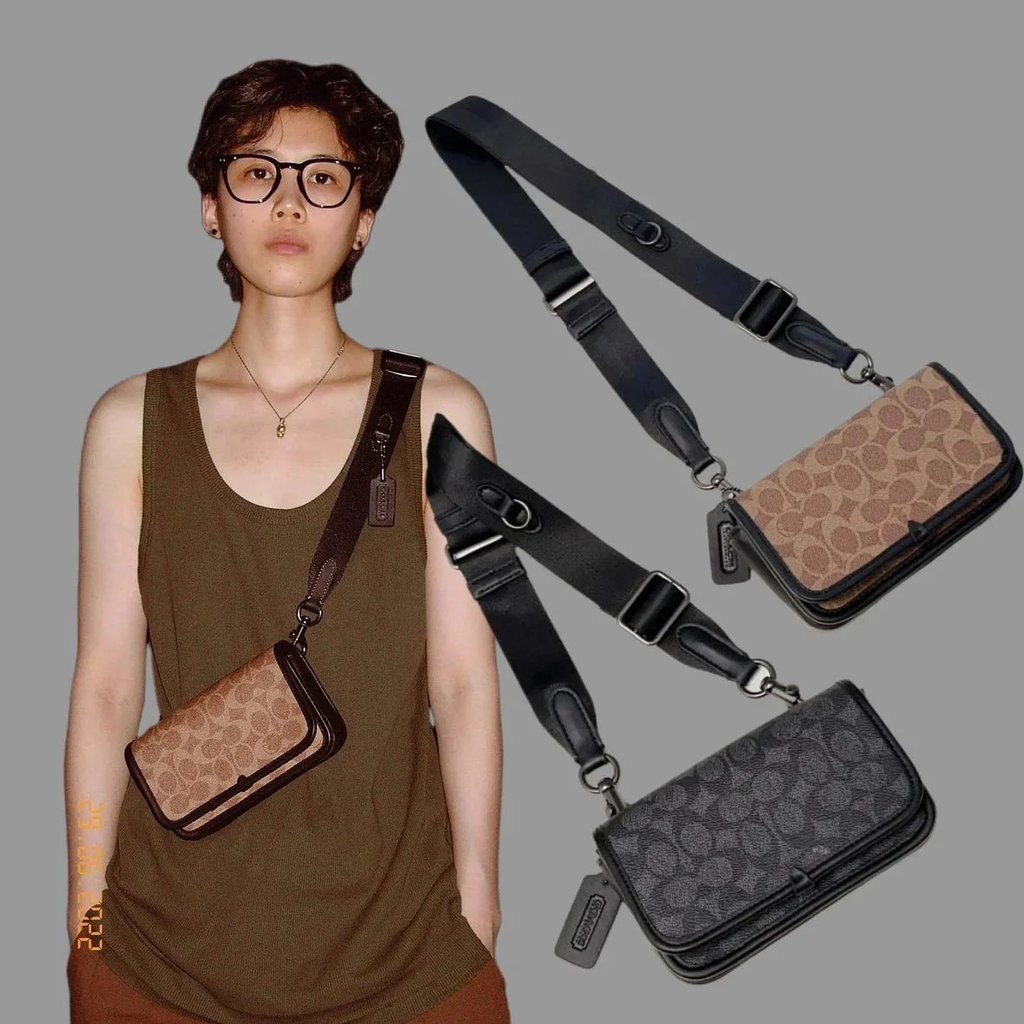 Coach Coach Wyatt Mens Camera Bag Wide Strap Crossbody Bag