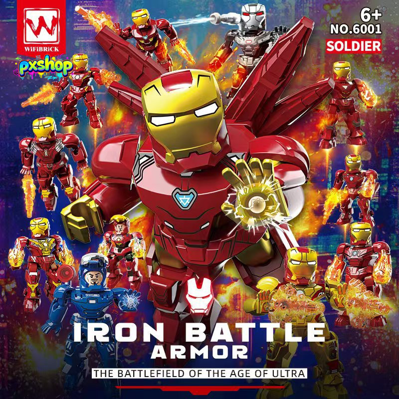 กล่องสุ่มตัวต่อ Marvel Mini Hero Super Series โมเดลเลโก้จิ๋ว DIY ฝึกทักษะ สำหรับสะสมและแต่งโต๊ะ ของขวัญสร้างสรรค์สำหรับเด็กผู้ชายและแฟน Marvel