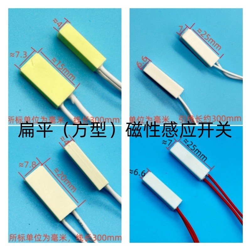 Flat Passive Magnetic Magnetic Magnetic Control Induction Switch Reed Proximity Switch SF004R 120 12