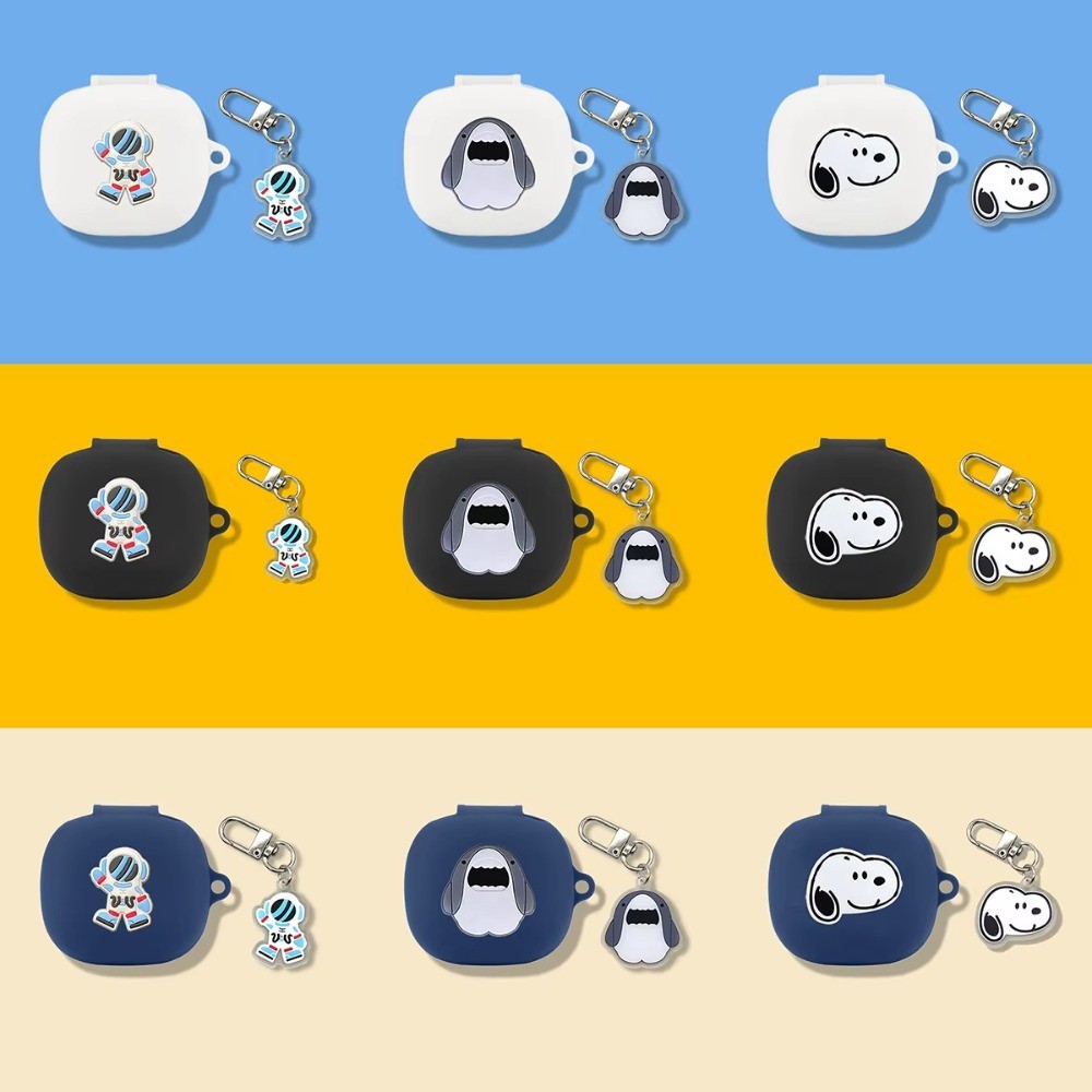 3D การ์ตูนหูฟังสําหรับ QCY HT05 ANC หูฟังไร้สายซิลิโคน Soft Shell หูฟังแขนป้องกันสําหรับ QCY T13 ANC