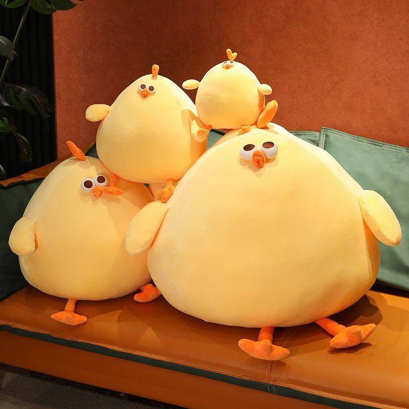 Dundun Chicken Doll Dormitory Sleeping Pillow Doll Yellow Chicken Plush Toy pg6H